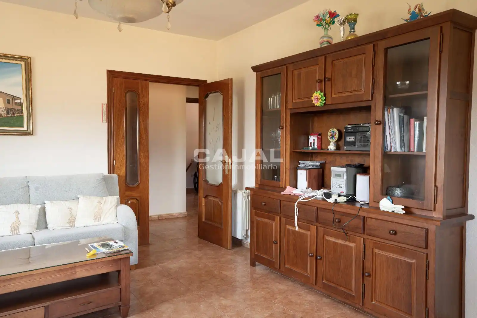 Living room of Houses for sale in Cerezo de Arriba  with Heating