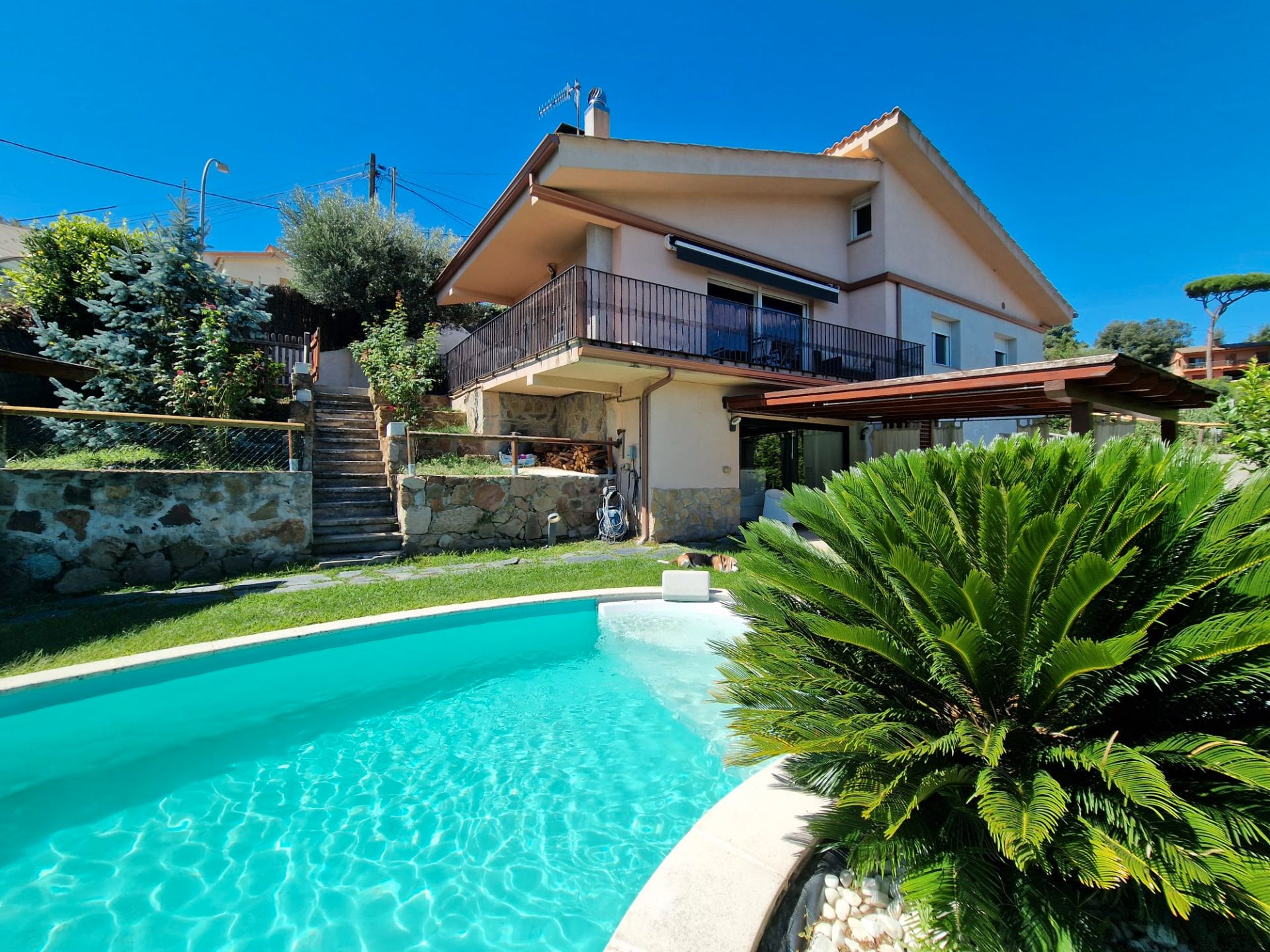 Vista exterior de Casa o chalet en venta en Santa Maria de Palautordera con Aire acondicionado, Calefacción y Jardín privado