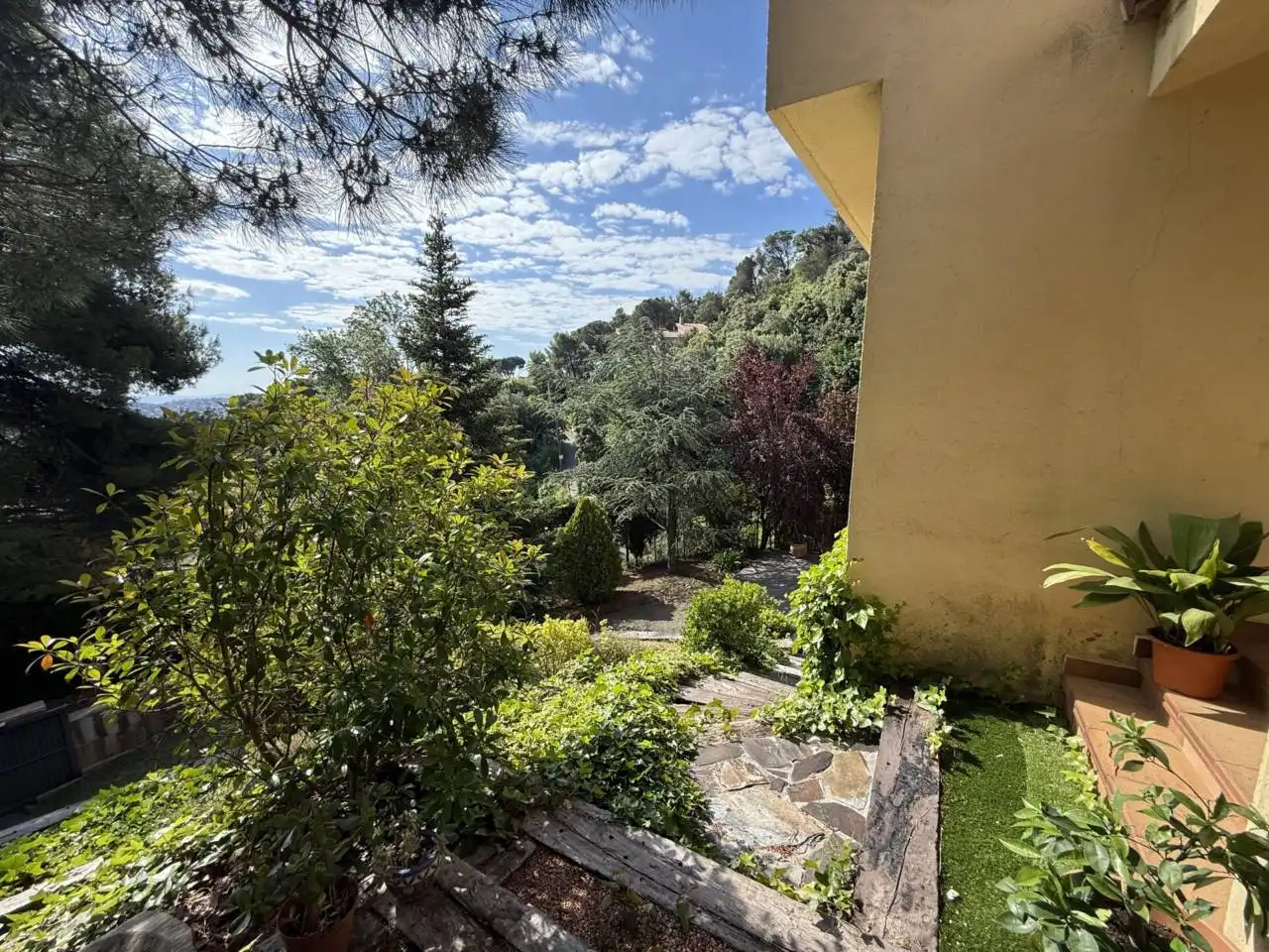 Garden of Houses for sale in Castellar del Vallès  with Heating, Private garden and Terrace