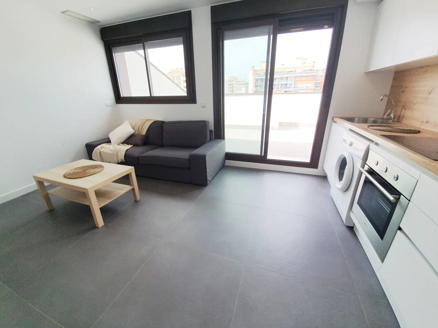 Sala d'estar de Àtic de lloguer en  Murcia Capital amb Aire condicionat, Calefacció i Terrassa