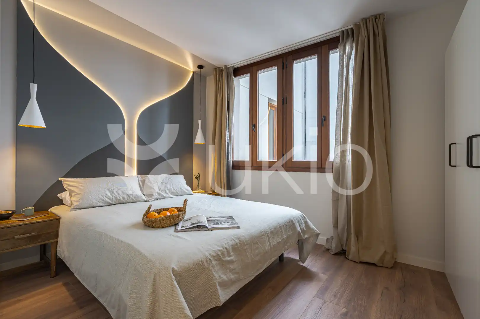 Habitación de Apartamento de alquiler en Madrid con Aire acondicionado, Calefacción y Amueblado