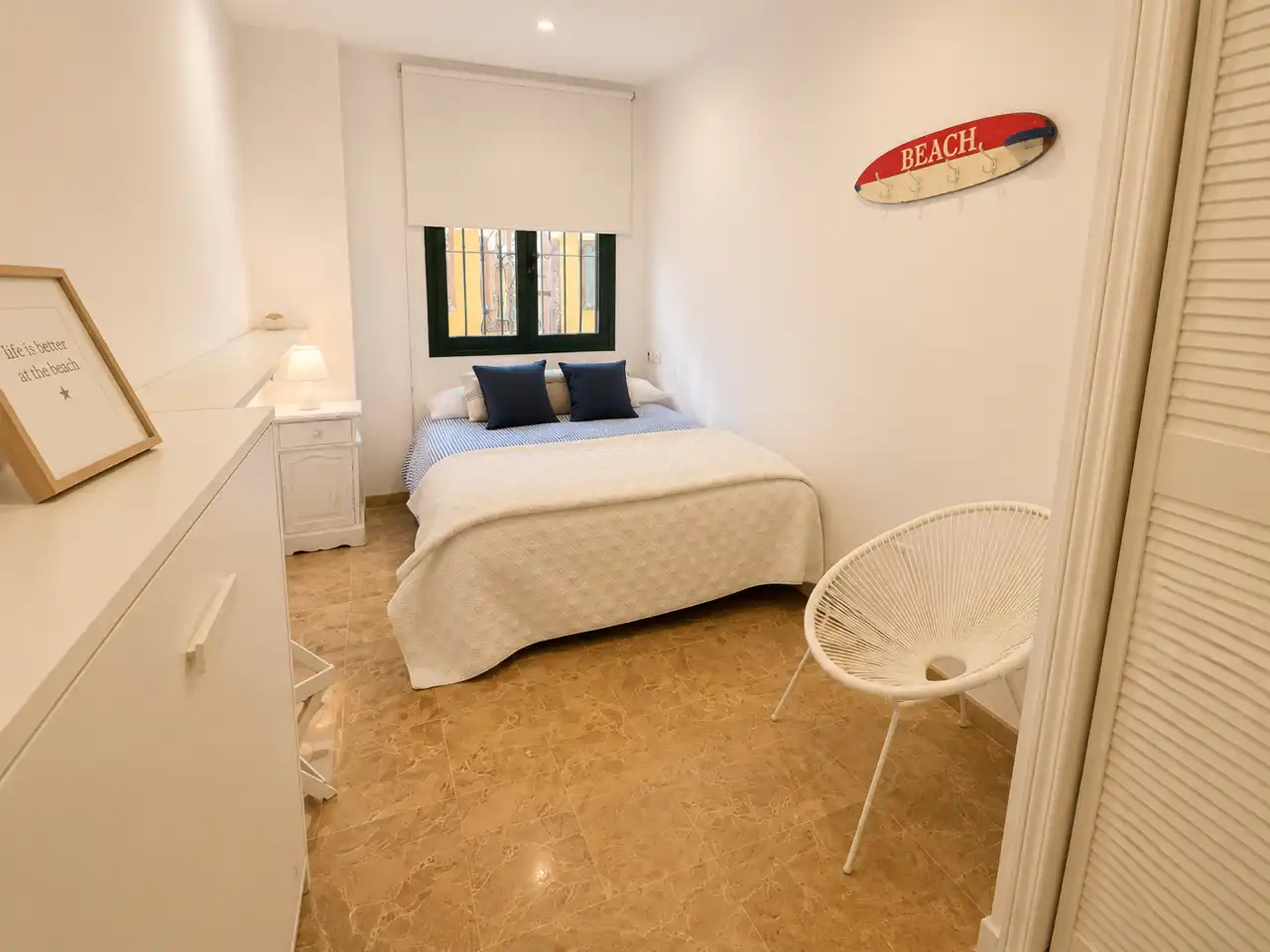Bedroom of Flat for rent in Marbella  with Air Conditioner, Heating and Terrace