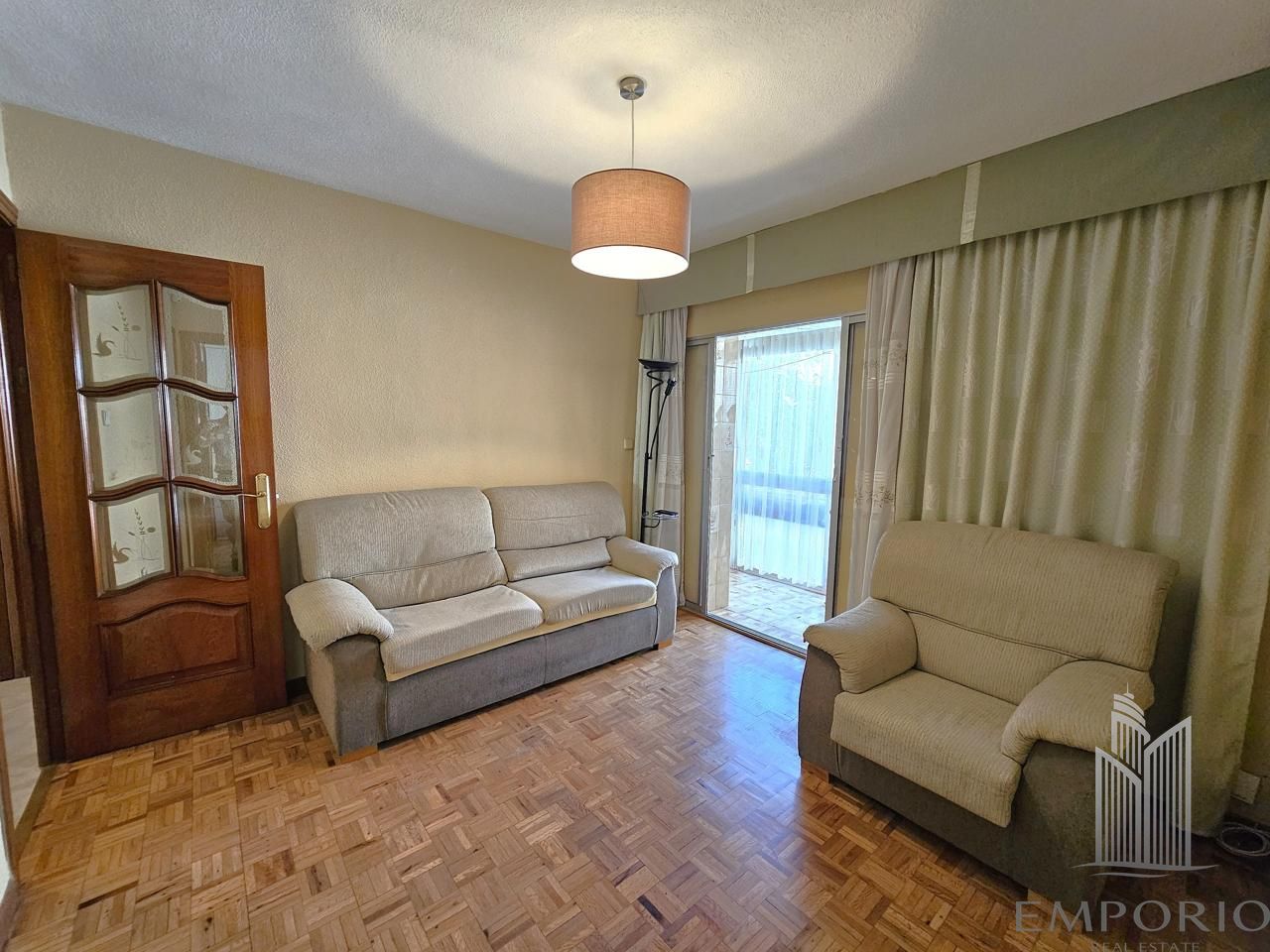 Sala de estar de Piso en venta en  Madrid Capital con Aire acondicionado, Calefacción y Terraza