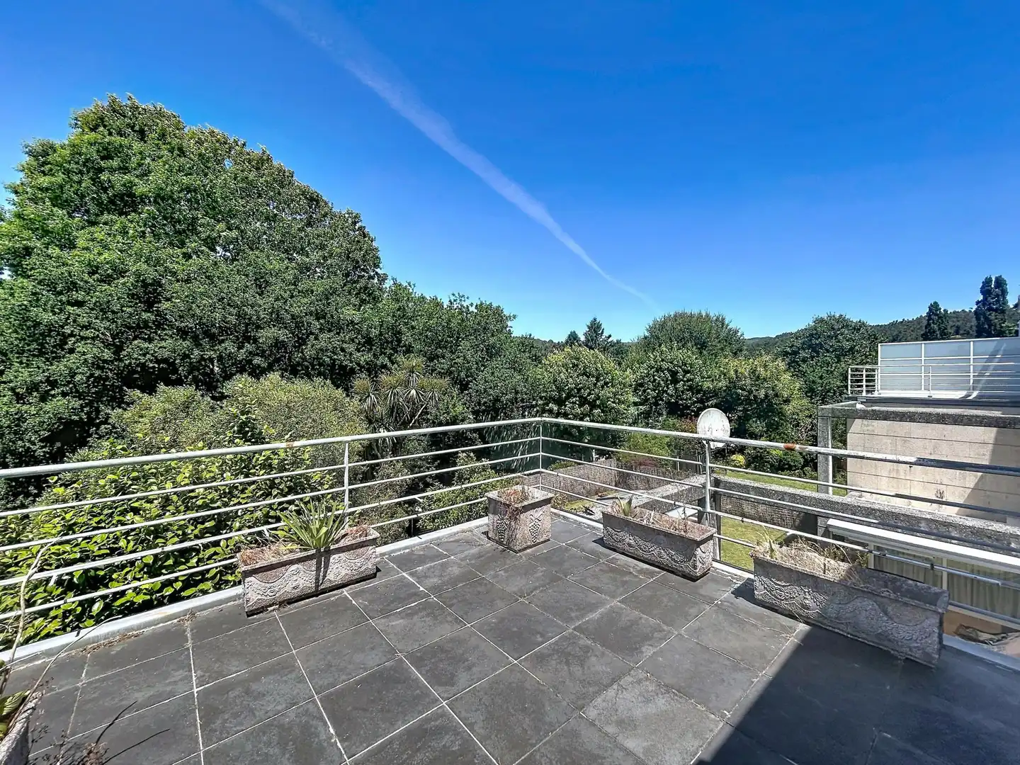 Terraza de Casa adosada en venta en Santiago de Compostela  con Calefacción, Terraza y Piscina comunitaria