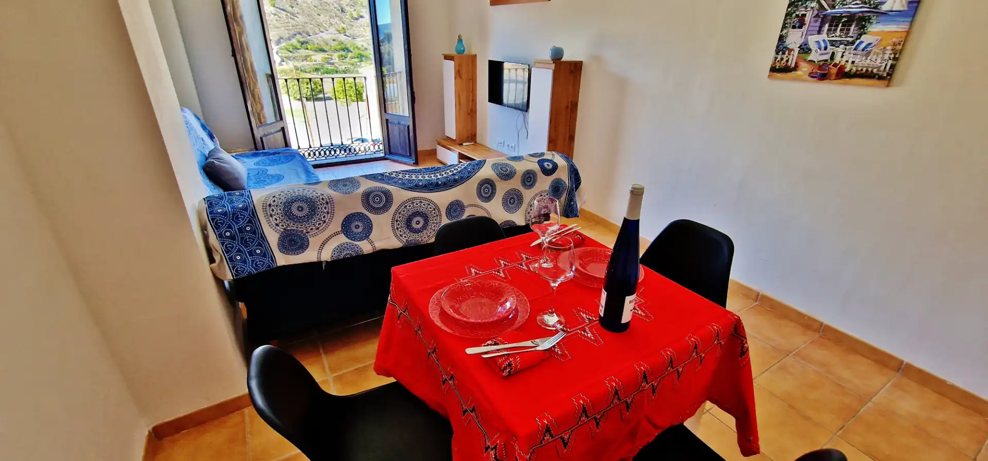 Esszimmer von Wohnungen zur Miete in Vélez de Benaudalla mit Klimaanlage, Heizung und Terrasse