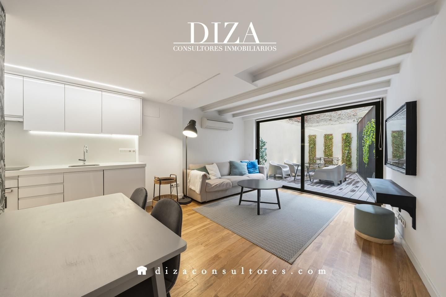 Vista exterior de Planta baixa de lloguer en  Madrid Capital amb Aire condicionat, Calefacció i Terrassa