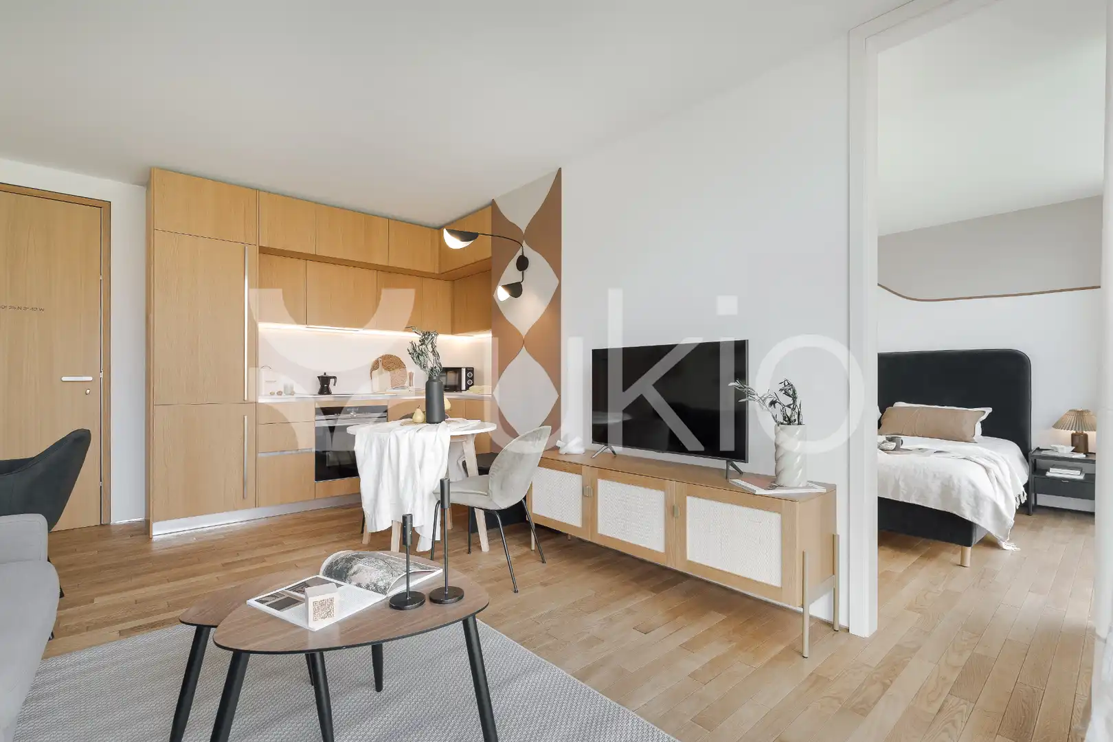 Living room of Apartments for rent in Madrid  with Heating, Swimming Pool and Furnished