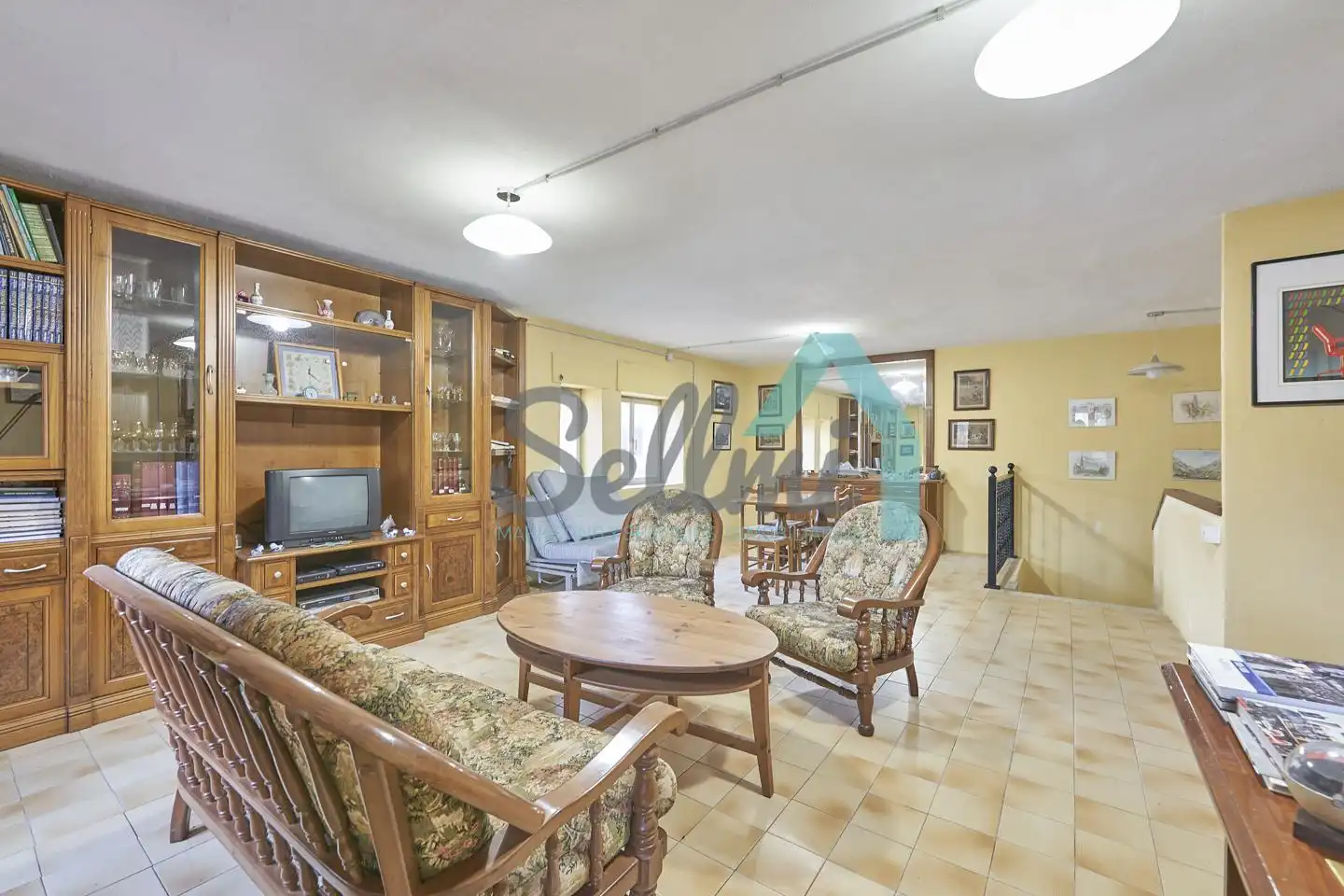 Living room of Houses for sale in Ribera de Arriba  with Heating, Private garden and Terrace