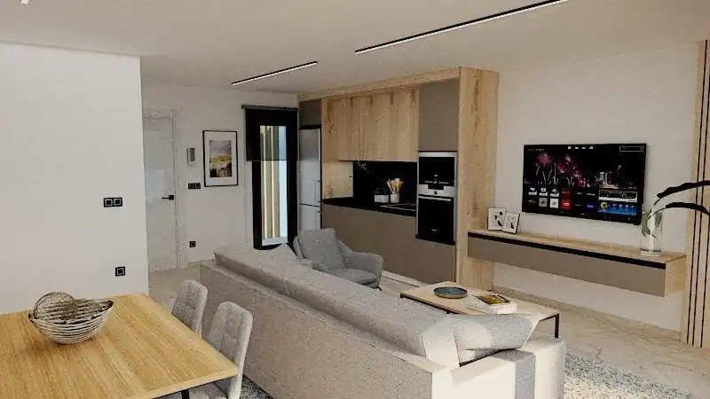 Sala d'estar de Àtic en venda en Pilar de la Horadada amb Calefacció, Terrassa i Piscina