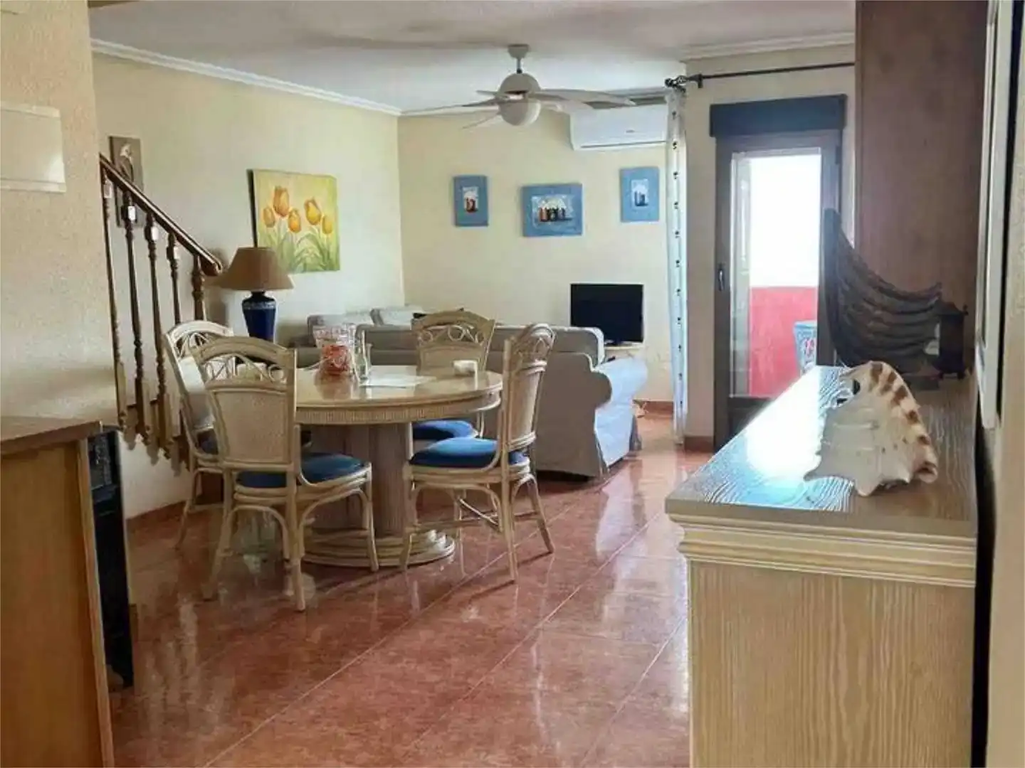 Esszimmer von Wohnung zur Miete in Pilar de la Horadada mit Klimaanlage und Balkon