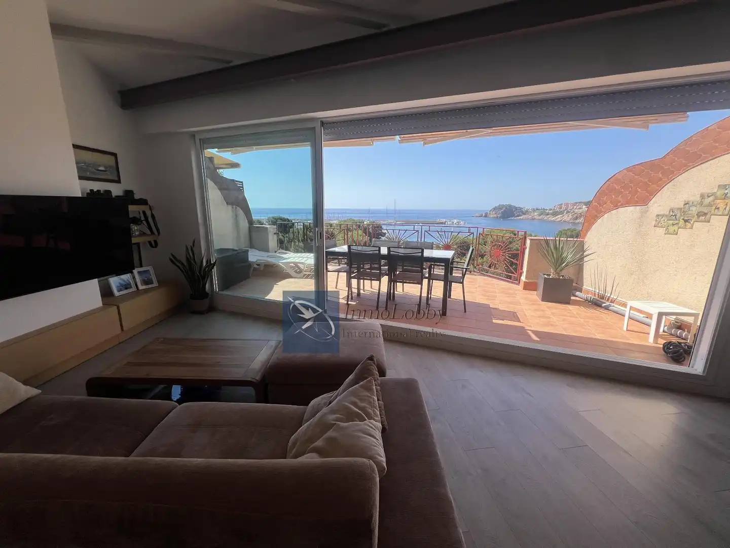 Sala d'estar de Apartament en venda en Sant Feliu de Guíxols amb Aire condicionat, Calefacció i Terrassa