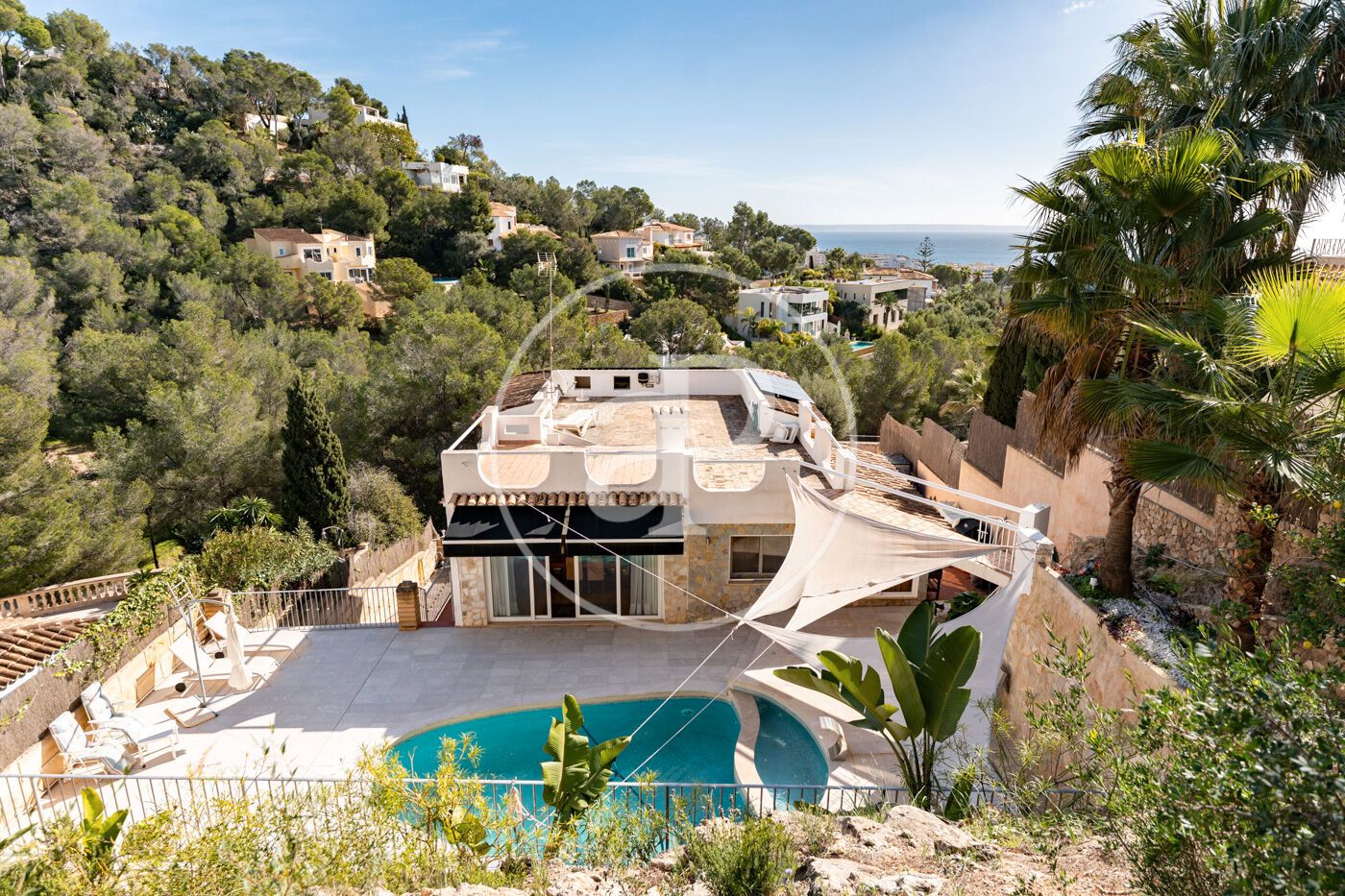 Vista exterior de Casa o xalet en venda en Calvià amb Aire condicionat, Calefacció i Jardí privat