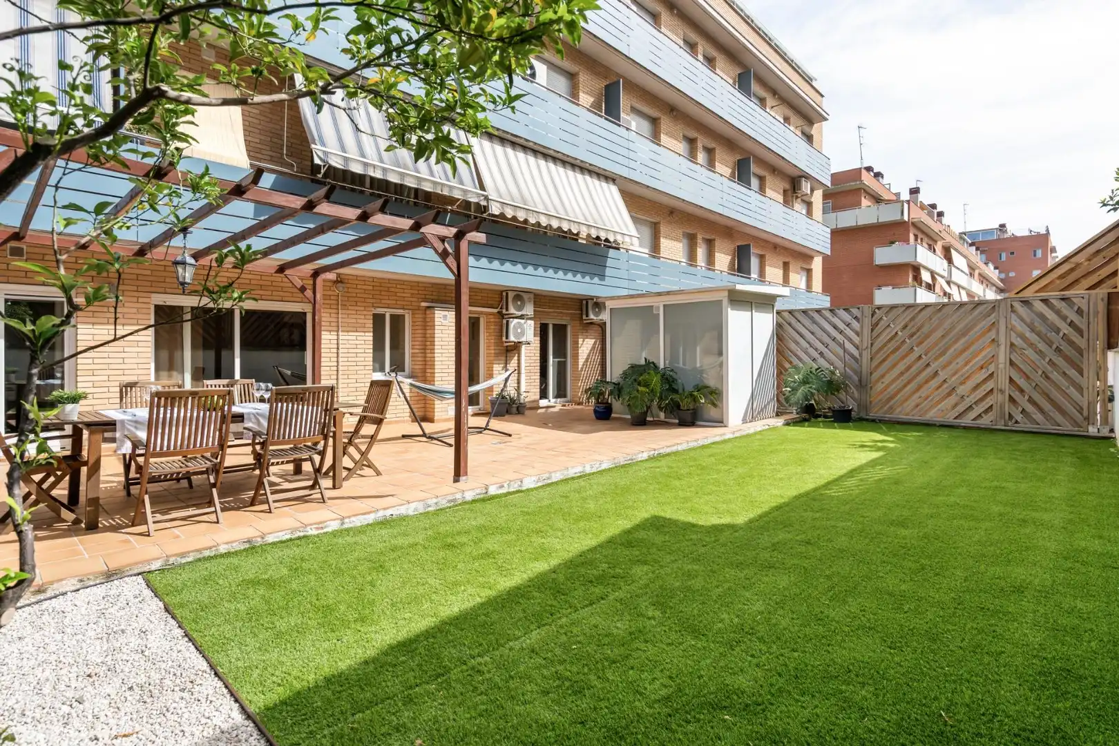 Terrace of Flat for sale in Mataró  with Air Conditioner, Heating and Private garden