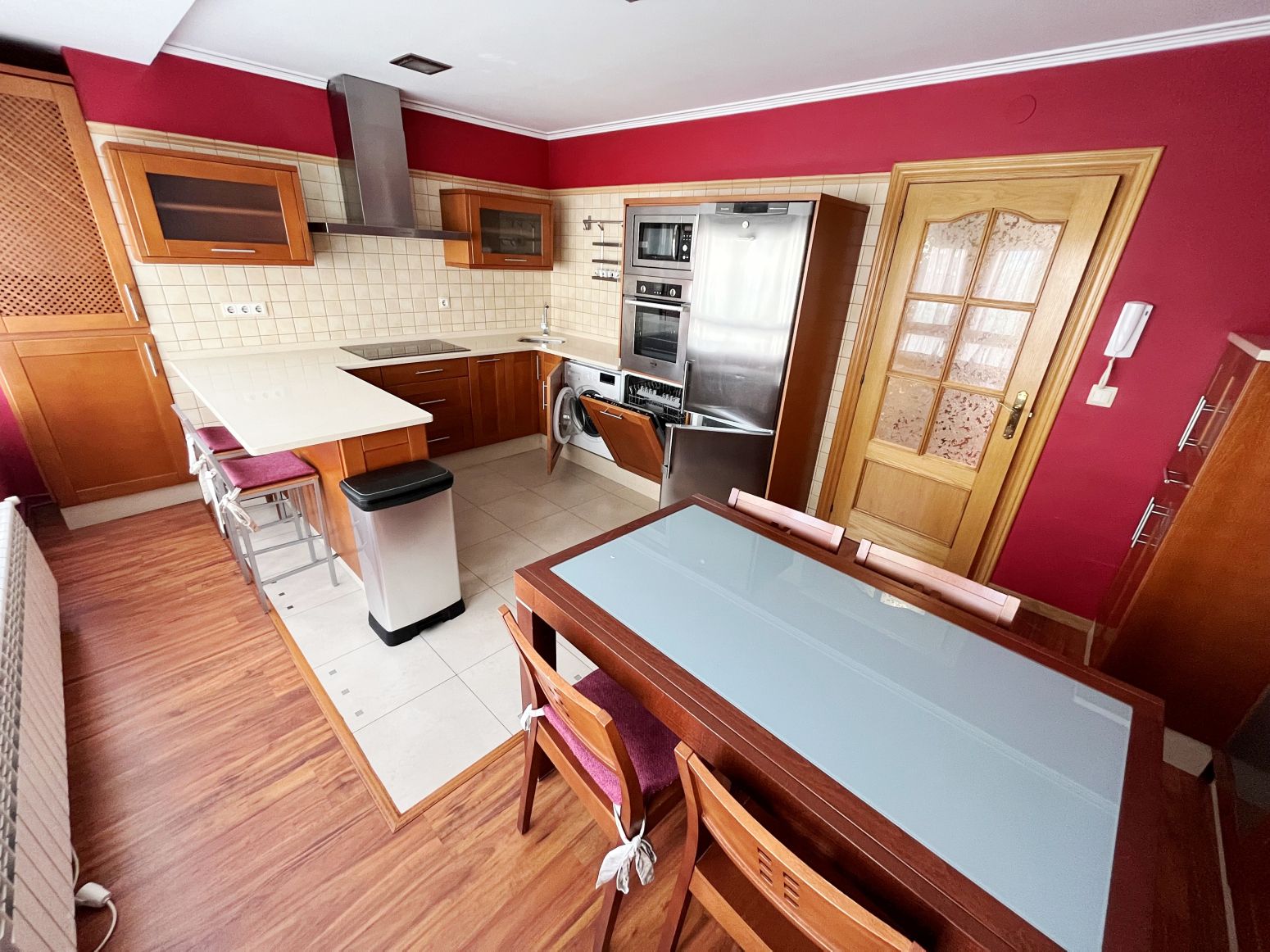 Kitchen of Flat to rent in Avilés  with Heating, Terrace and Furnished