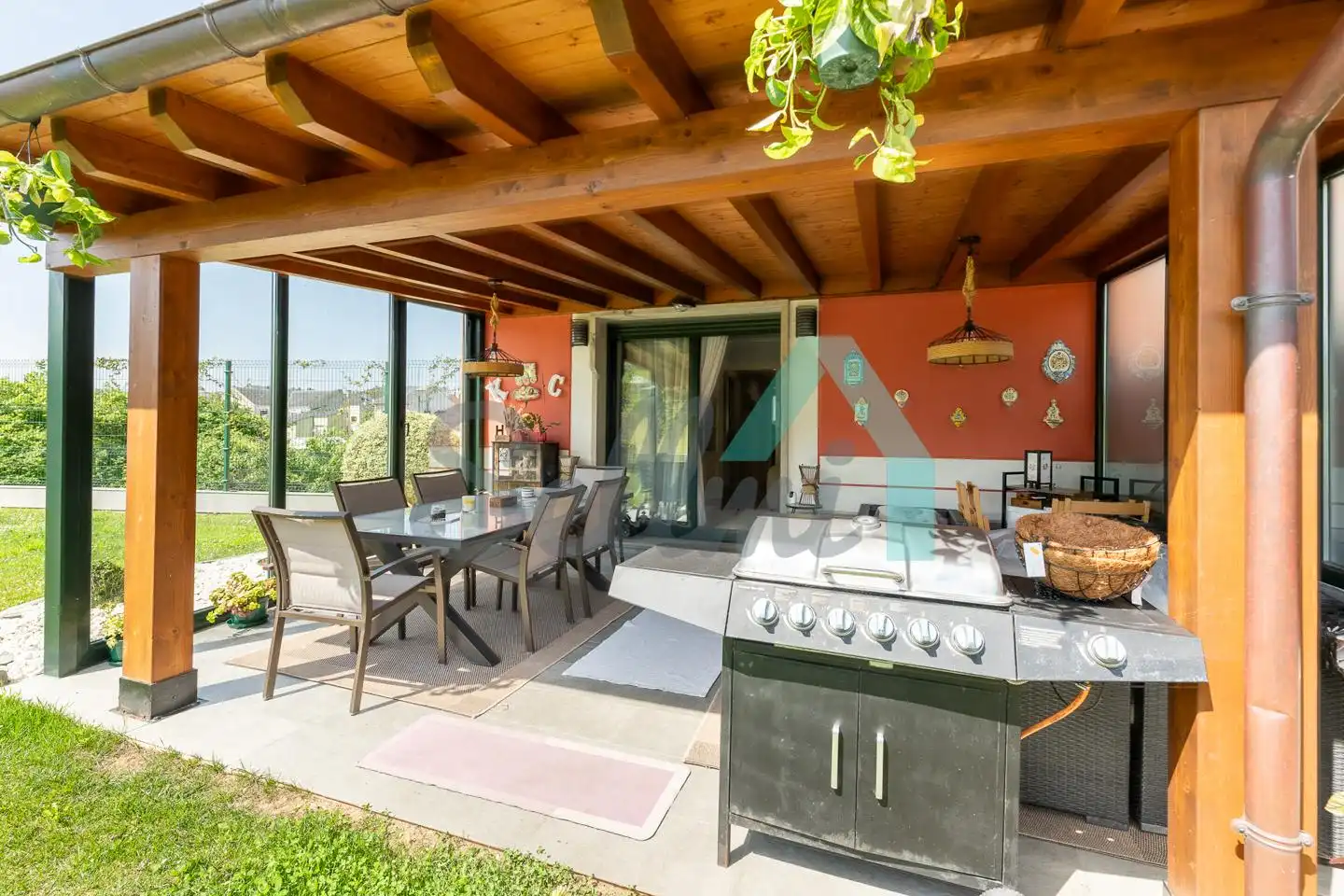 Terrasse von Einfamilien-Reihenhaus zum Verkauf in Vegadeo mit Heizung, Privatgarten und Terrasse