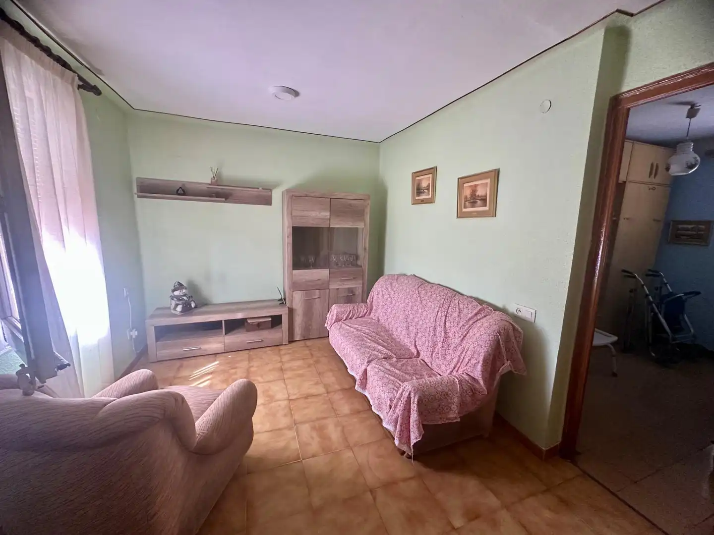 Sala de estar de Piso en venta en L'Aldea con Aire acondicionado y Amueblado