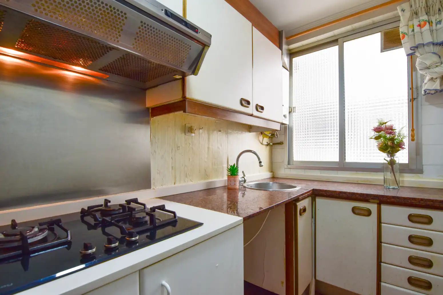 Küche von Dachboden zum Verkauf in Valencia mit Klimaanlage, Heizung und Terrasse