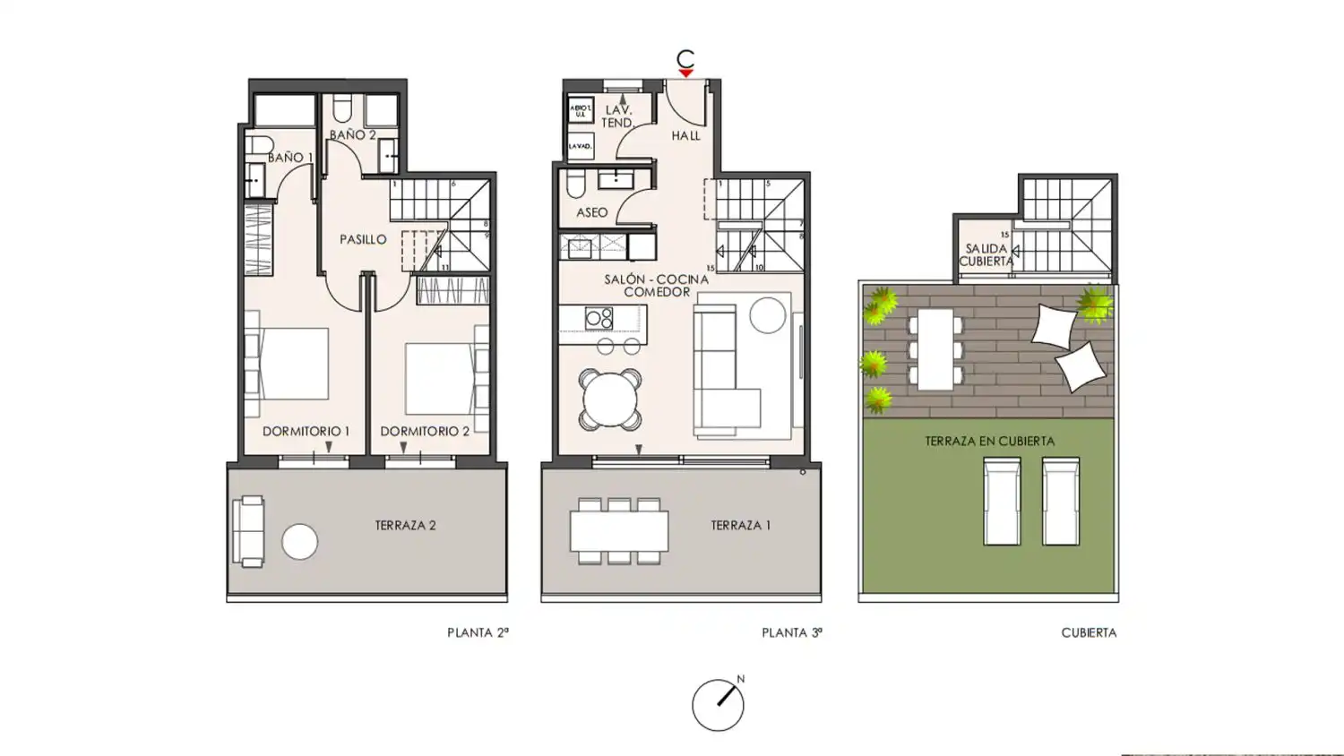 Duplex avec piscine à vendre à Los Pacos, imagen 12