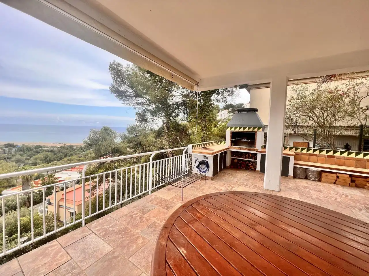 Terrasse von Haus oder Chalet zur Miete in Sitges mit Klimaanlage, Privatgarten und Terrasse