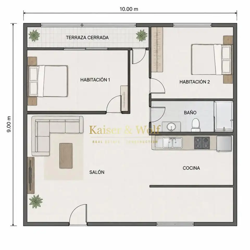 Piso en venta en Santa Pola con Aire acondicionado, Jardín privado y Terraza