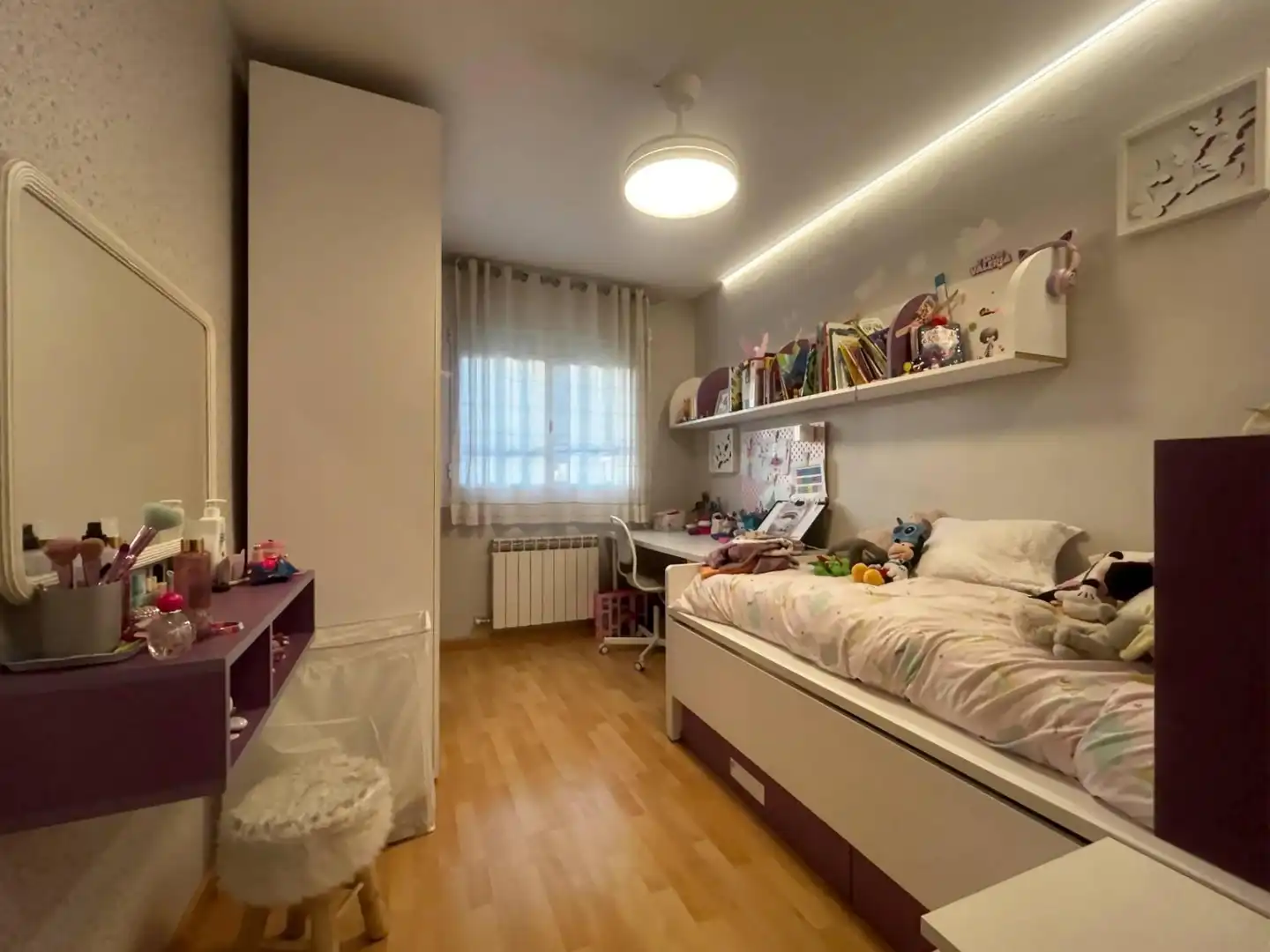 Schlafzimmer von Wohnung zum Verkauf in Lleida mit Klimaanlage, Heizung und Parkett