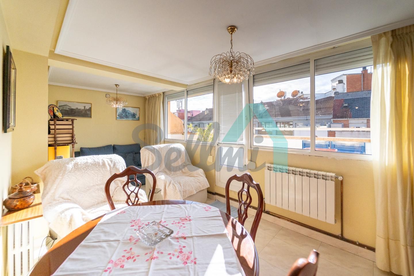 Dining room of Duplex for sale in Oviedo   with Heating, Parquet flooring and Terrace