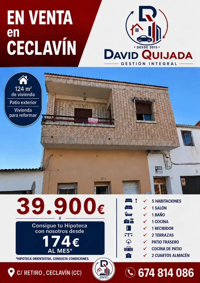 Maison jumelée avec balcon à vendre à Calle Retiro 11