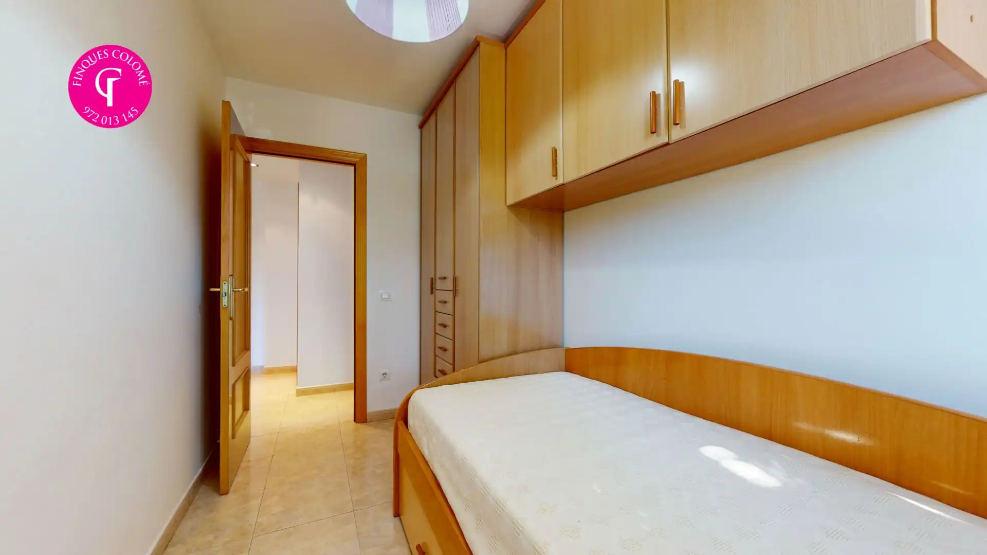 Bedroom of Flat for sale in Sarrià de Ter  with Air Conditioner, Heating and Balcony