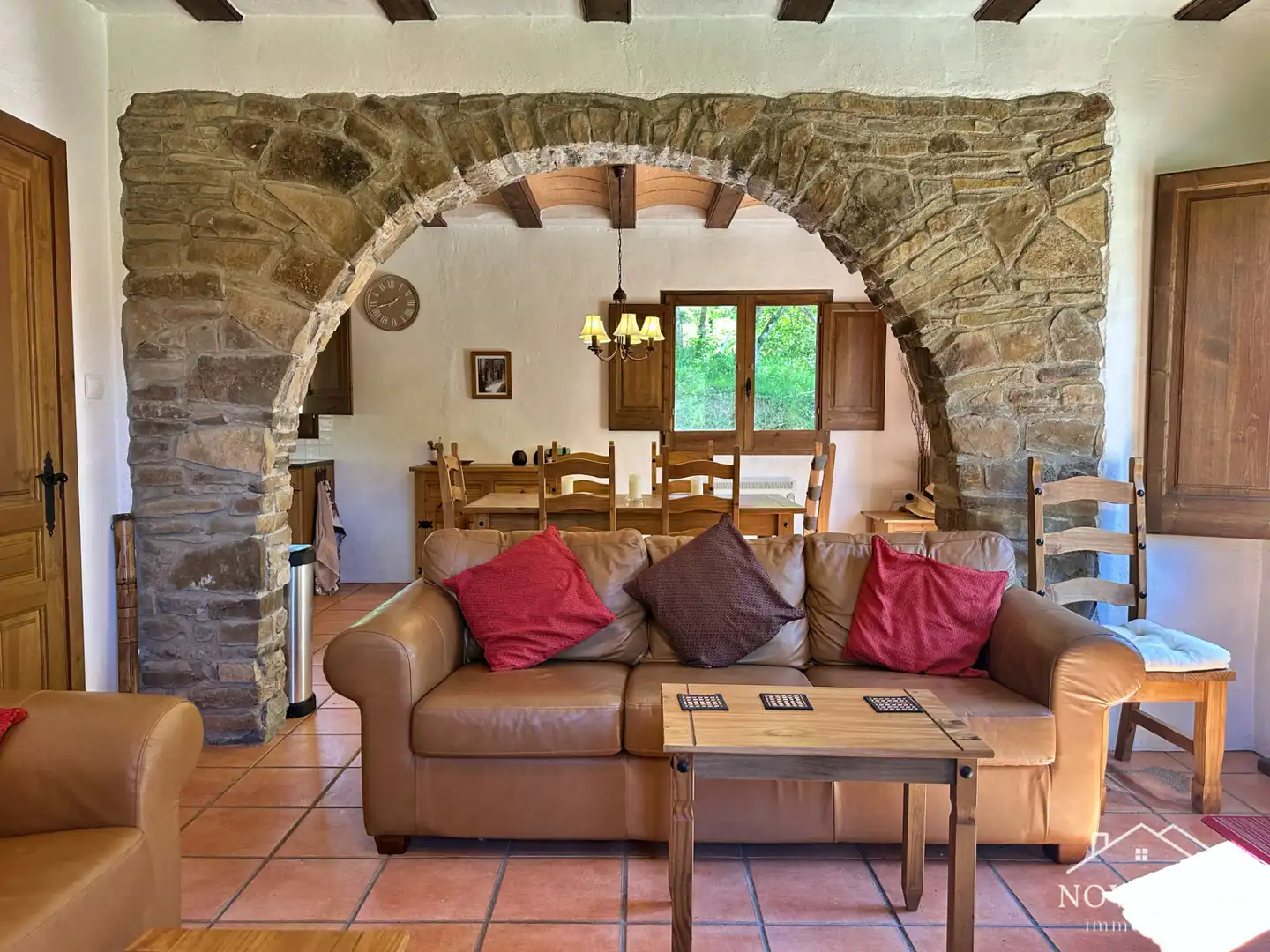 Sala de estar de Finca rústica en venta en Les Llosses con Calefacción, Jardín privado y Terraza