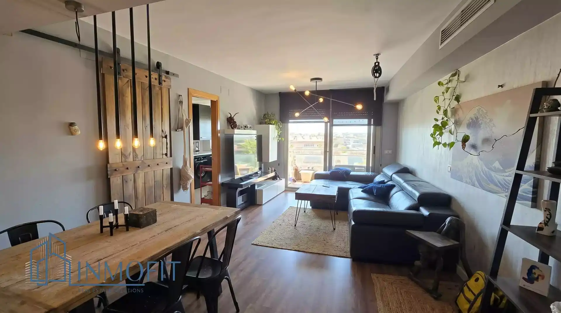 Sala de estar de Apartamento en venta en Blanes con Aire acondicionado, Calefacción y Parquet