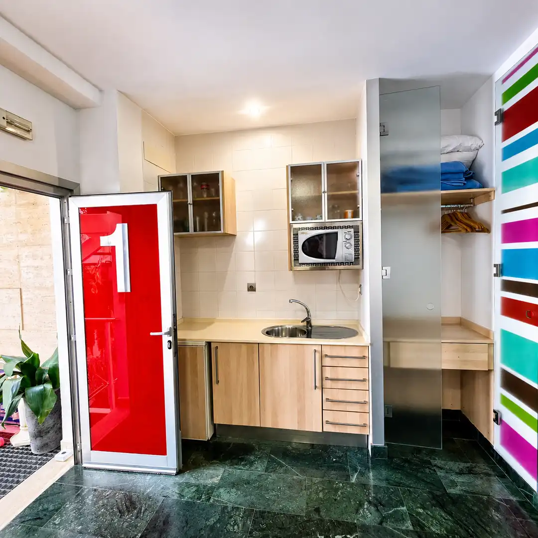 Küche von Haus oder Chalet zum Verkauf in Rota mit Klimaanlage, Möbliert und Balkon