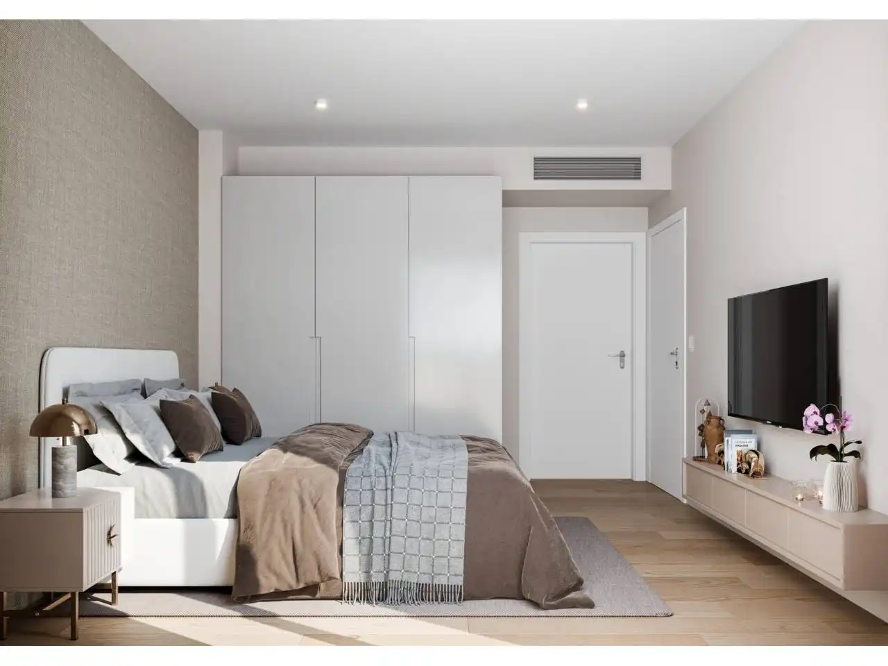 Bedroom of Flat for sale in Granollers  with Air Conditioner, Heating and Terrace