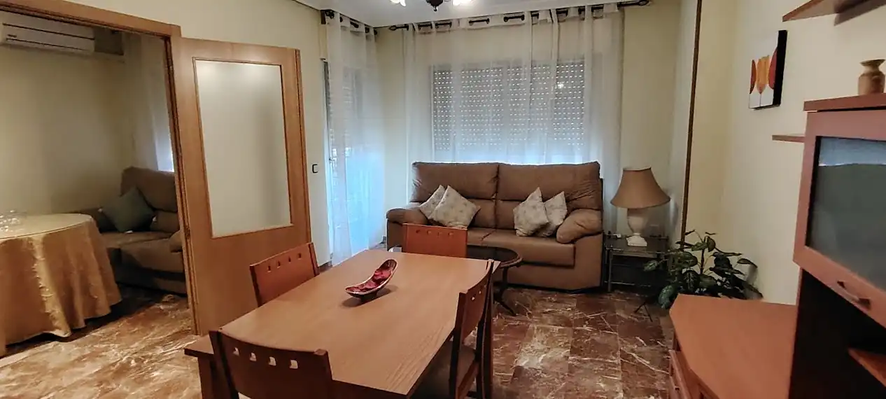 Living room of Flat for rent in Linares  with Air Conditioner, Heating and Furnished