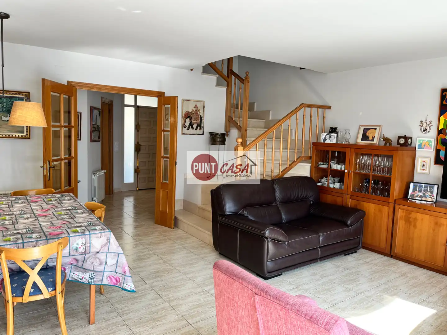 Sala d'estar de Casa adosada en venda en Benavent de Segrià amb Aire condicionat, Calefacció i Jardí privat