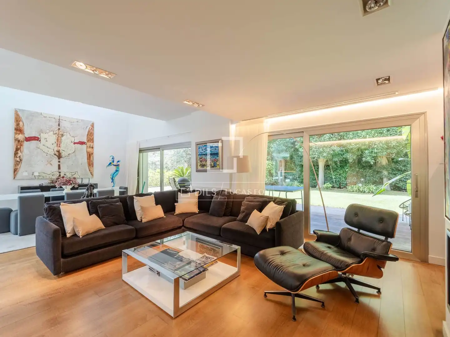 Sala de estar de Casa o chalet en venta en Godella con Aire acondicionado, Calefacción y Jardín privado