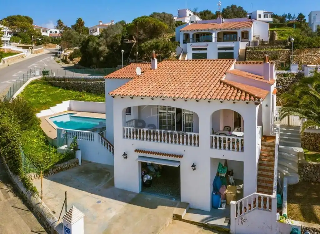 Vista exterior de Casa o chalet en venta en Maó - Mahón con Jardín privado, Terraza y Piscina