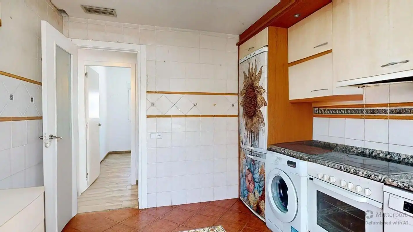 Cuina de Casa o xalet en venda en Cuarte de Huerva amb Aire condicionat, Jardí privat i Terrassa