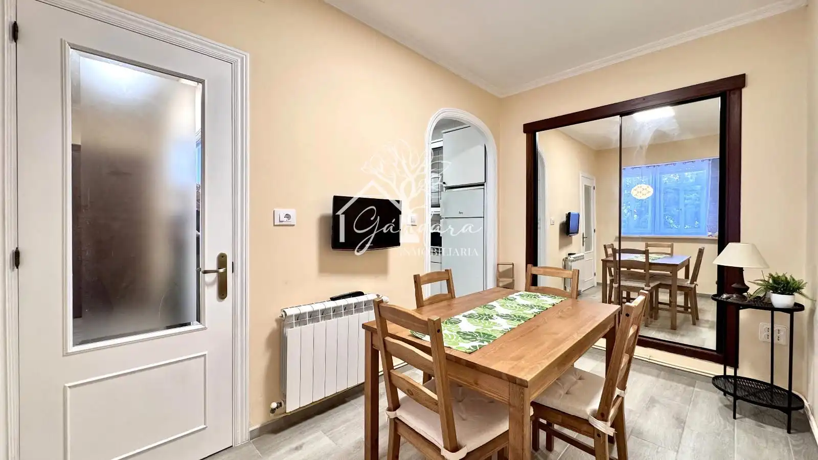 Dining room of Flat for rent in Ferrol  with Heating, Furnished and Washing machine