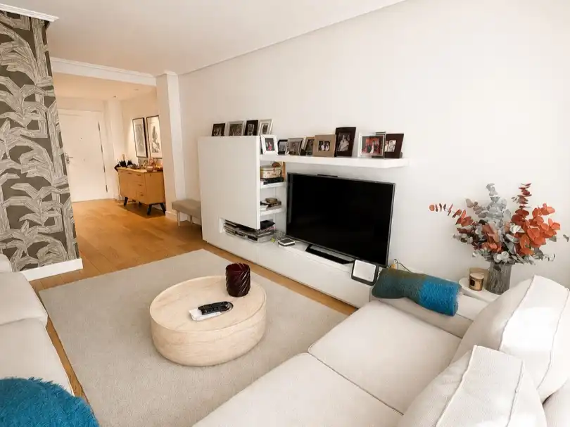 Sala de estar de Piso en venta en Getxo  con Terraza y Balcón