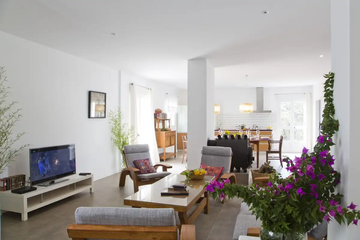 Sala de estar de Finca rústica en venta en Ronda con Jardín privado, Terraza y Piscina