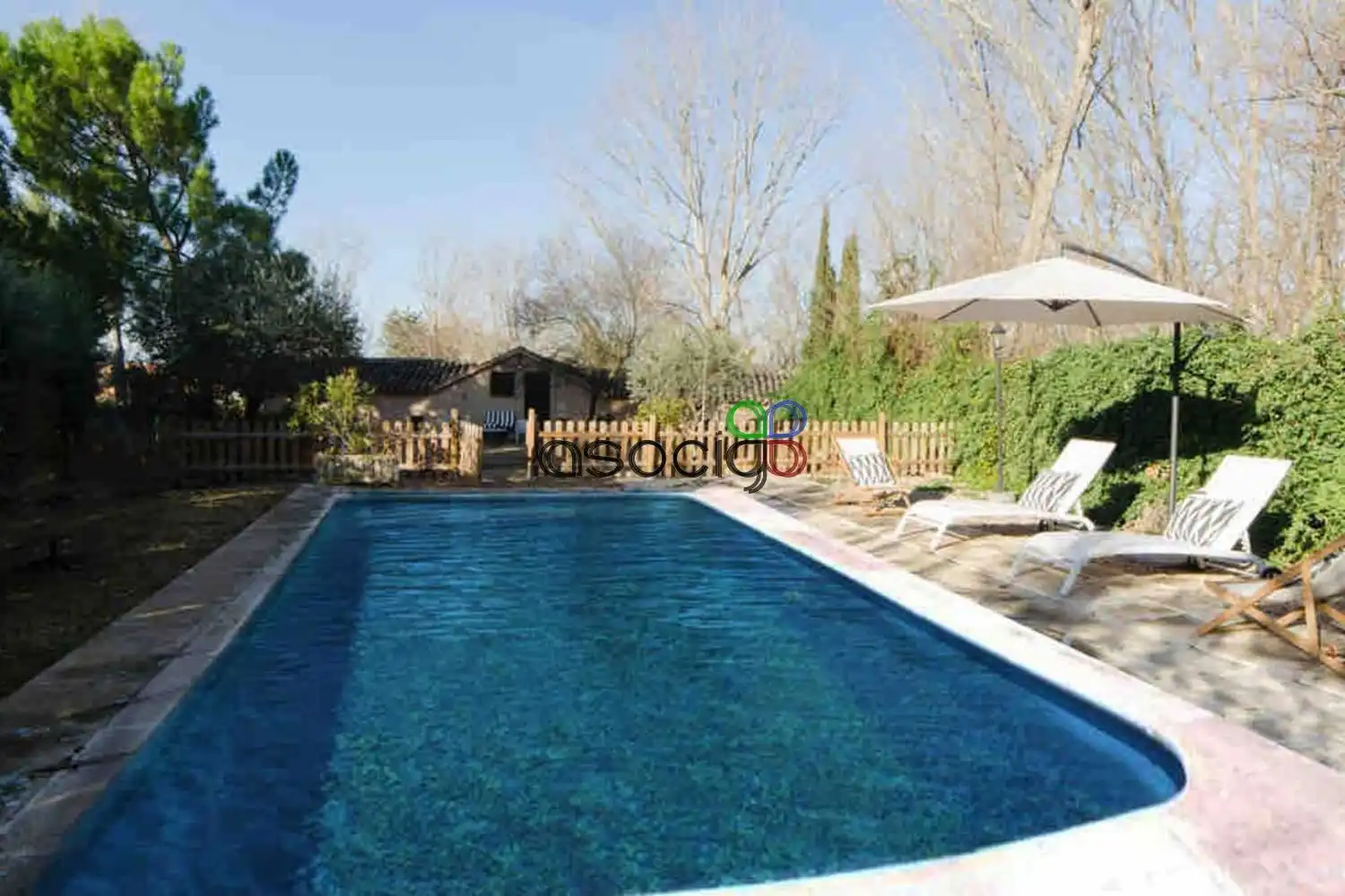 Piscina de Casa o chalet en venta en Heras de Ayuso con Jardín privado, Terraza y Piscina