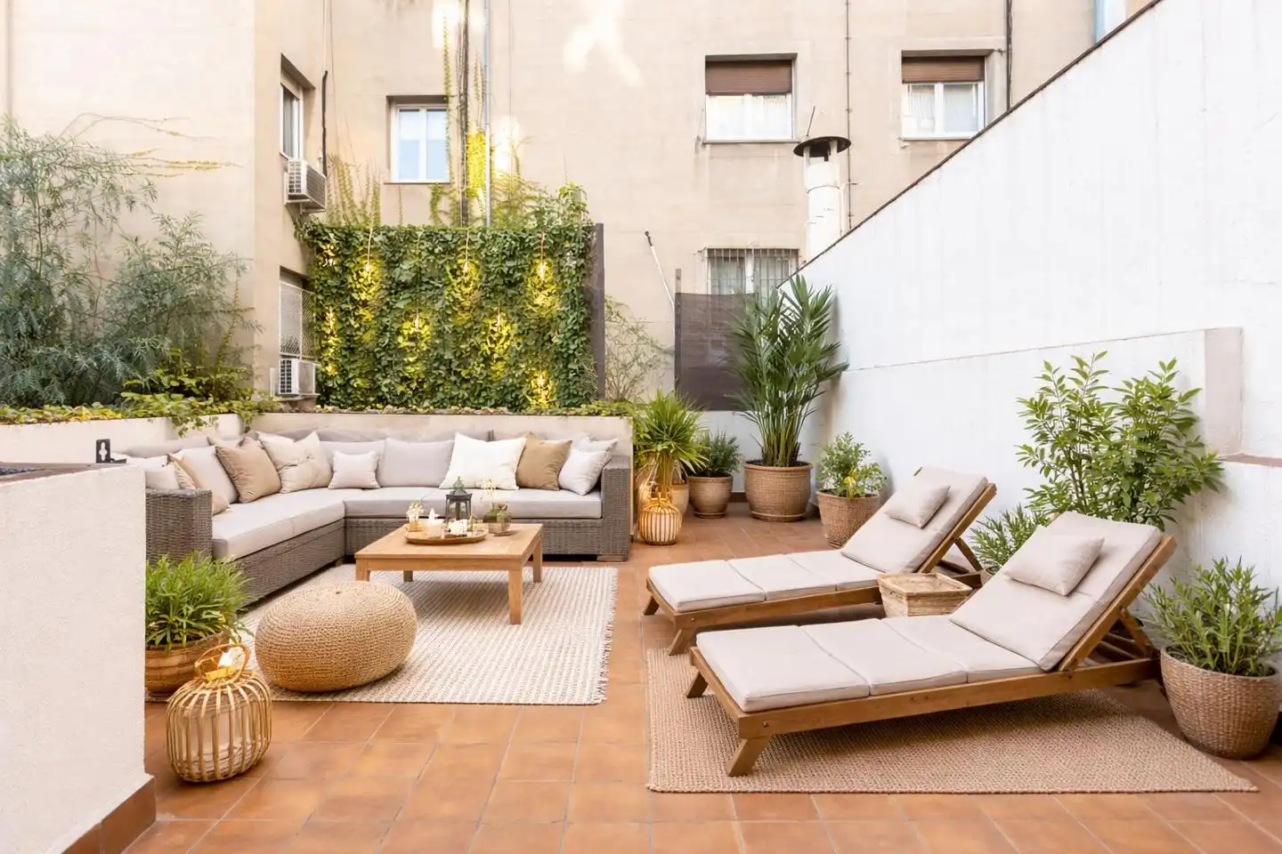 Terrace of Flat for sale in Barcelona  with Heating, Private garden and Parquet flooring