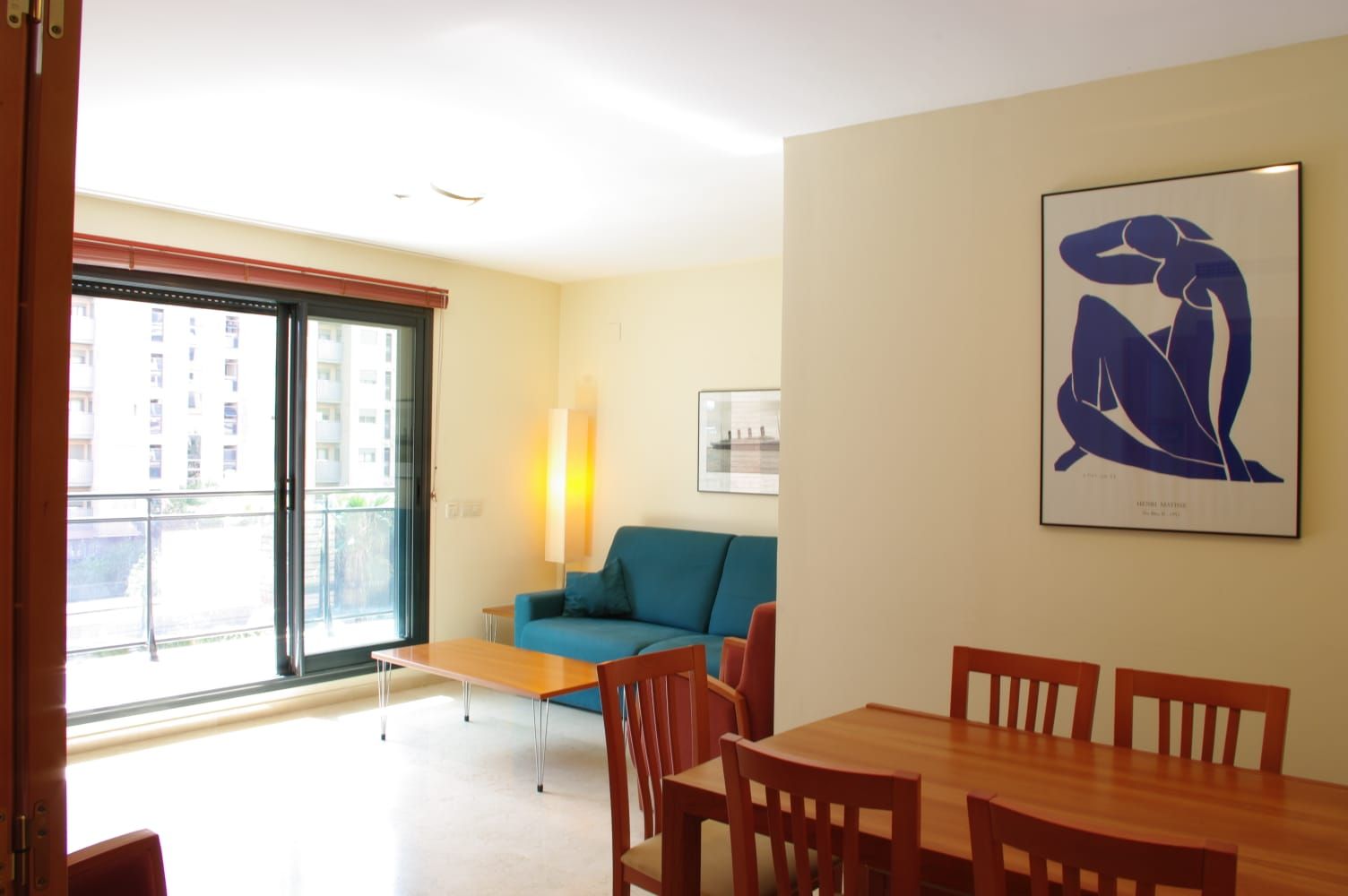 Sala d'estar de Apartament de lloguer en  Valencia Capital amb Aire condicionat, Calefacció i Terrassa