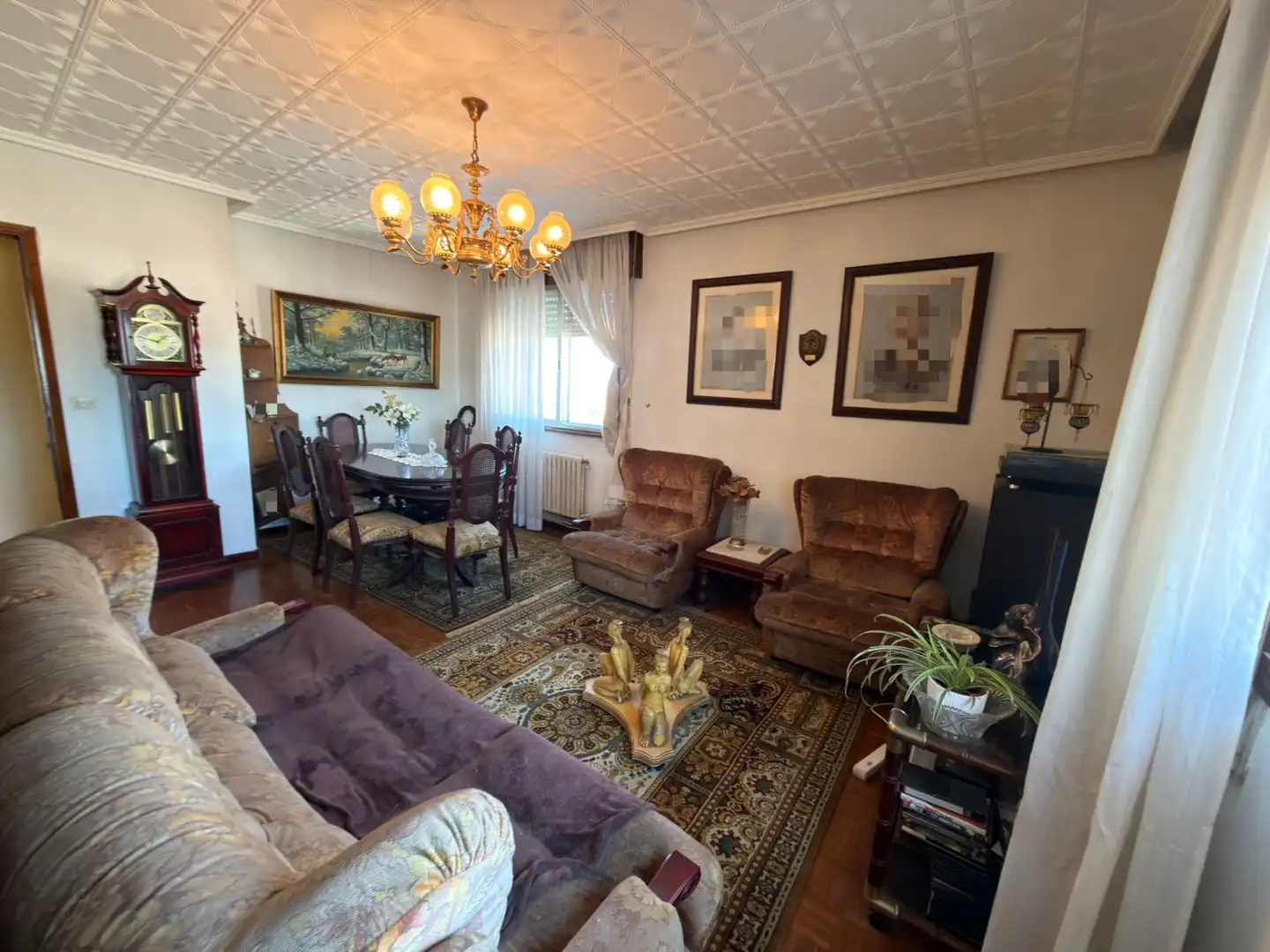 Sala de estar de Piso en venta en Pontevedra Capital  con Calefacción, Parquet y Horno