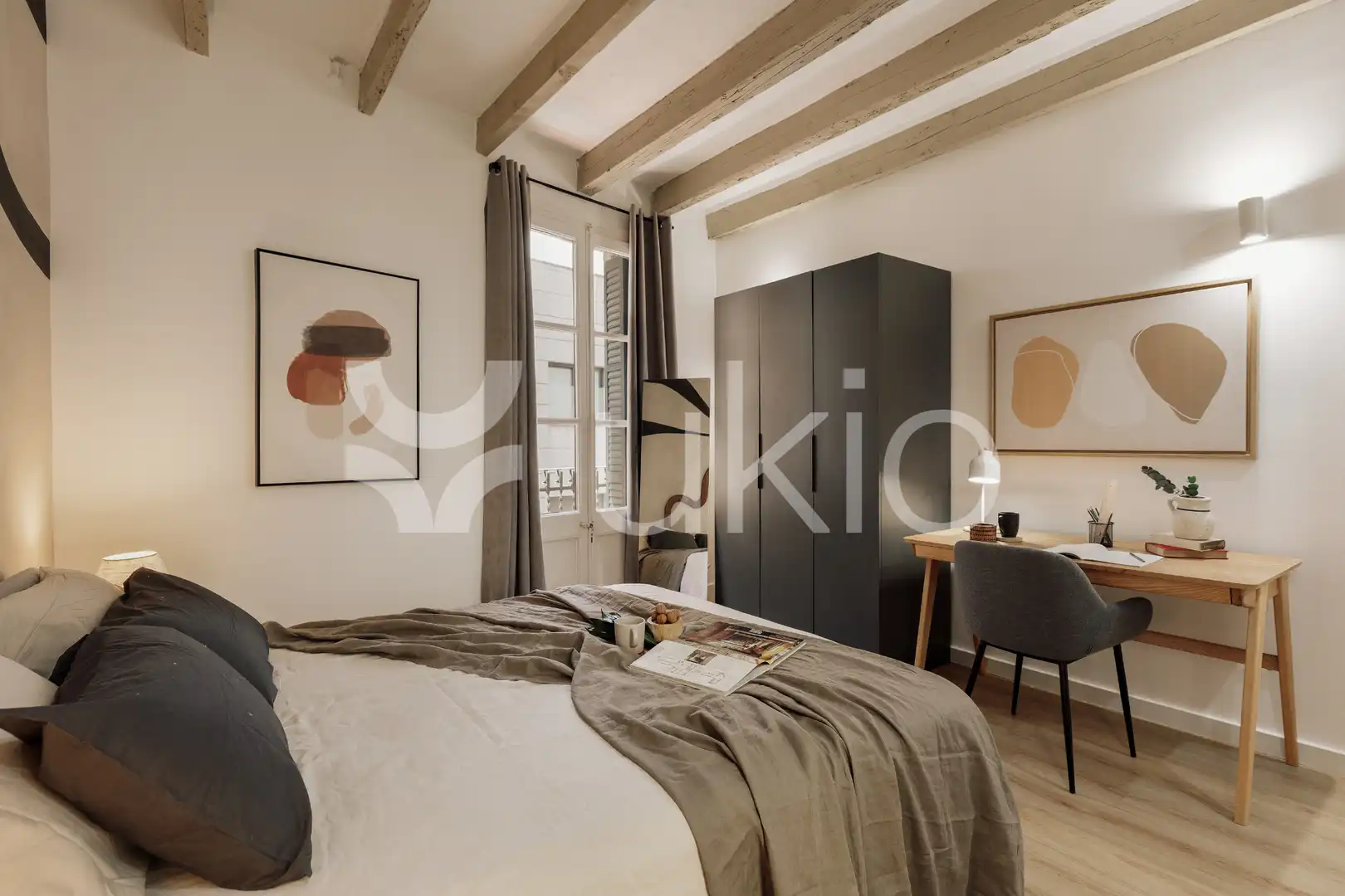 Bedroom of Apartments for rent in Barcelona  with Air Conditioner, Heating and Furnished