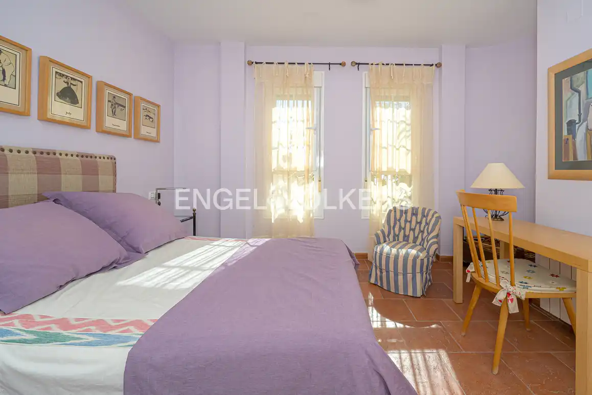 Bedroom of Houses for sale in Villajoyosa / La Vila Joiosa  with Air Conditioner, Private garden and Terrace
