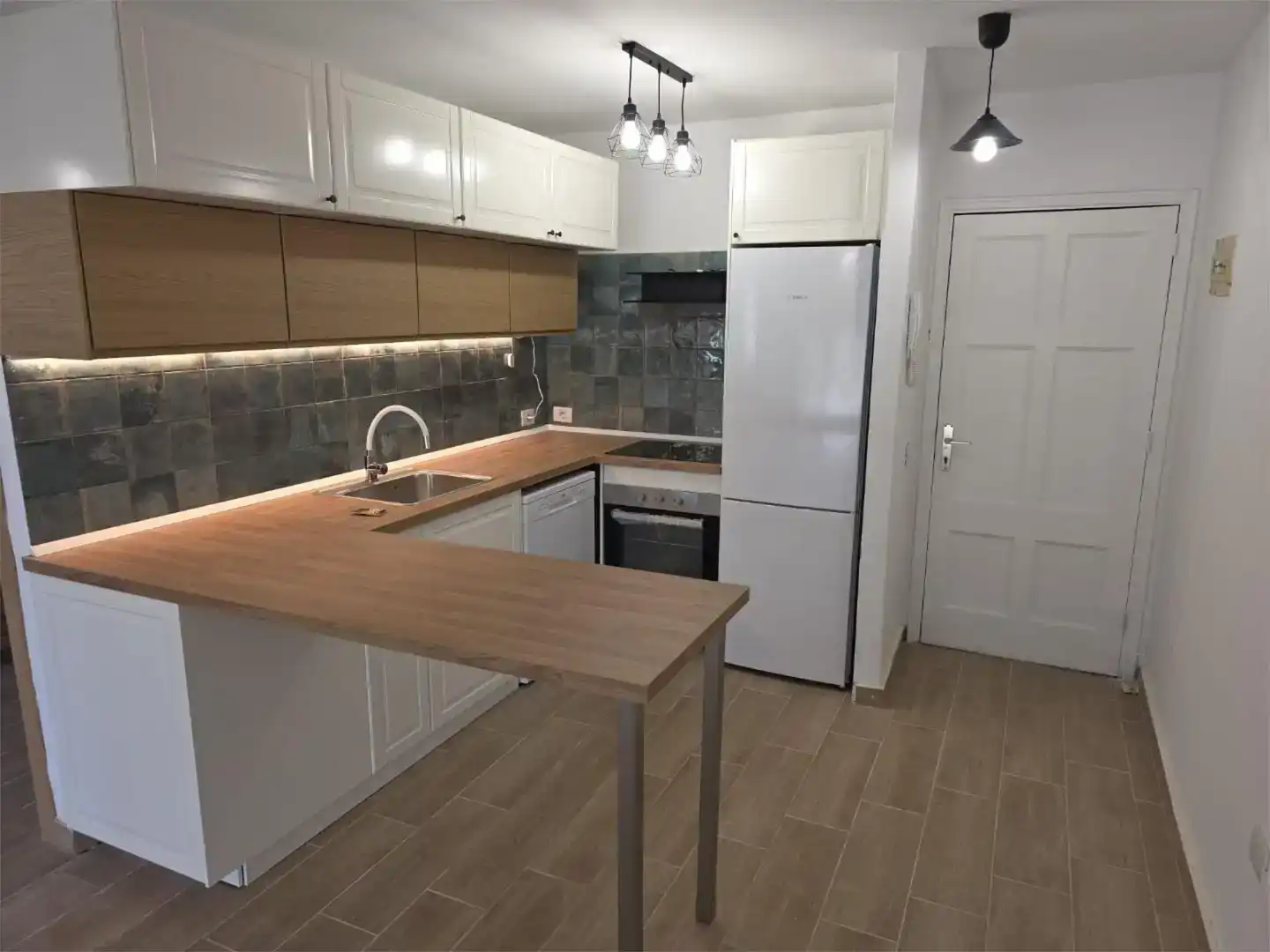 Kitchen of Flat for rent in Guía de Isora  with Swimming Pool and Furnished