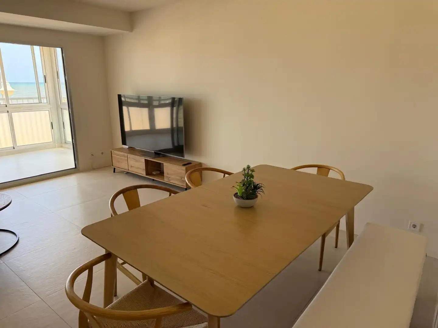 Esszimmer von Wohnung zur Miete in Valencia mit Klimaanlage, Terrasse und Möbliert