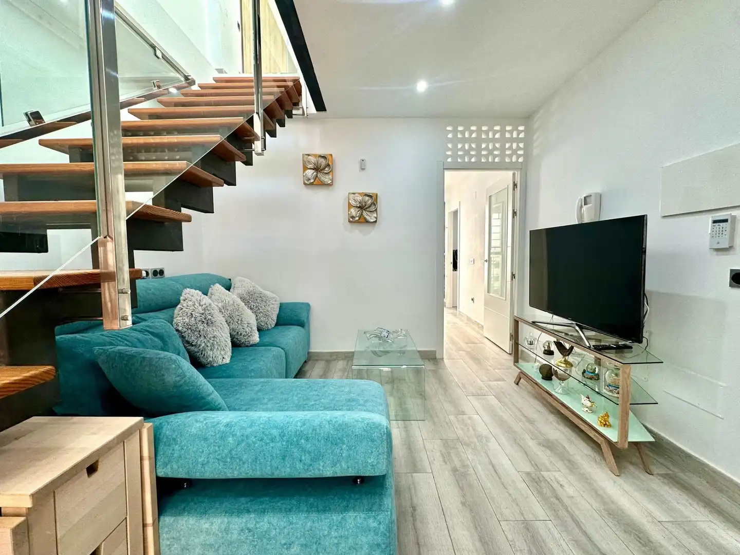 Sala de estar de Piso en venta en Almería con Terraza