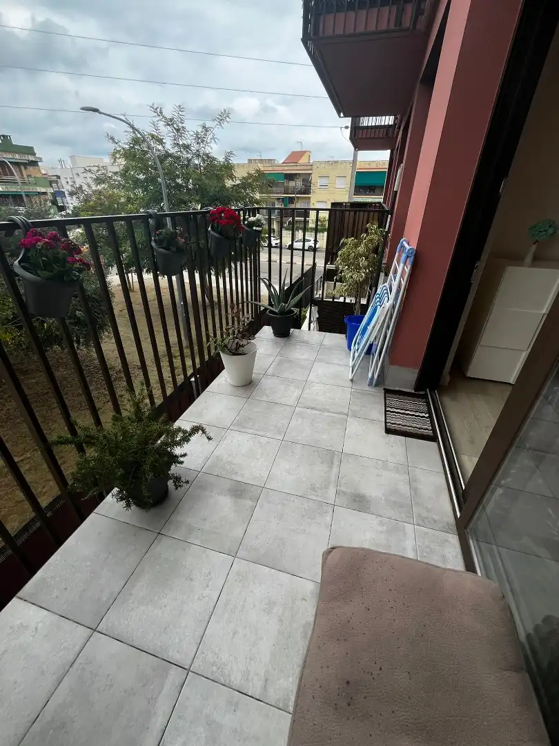 Balcony of Flat for sale in Cubelles  with Air Conditioner, Parquet flooring and Terrace